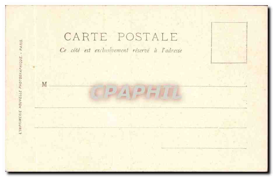 Paris CPA Le Sacre coeur Montmartre — Rückseite