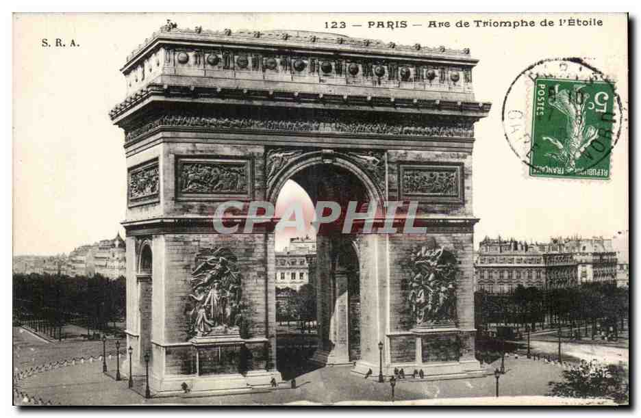 Paris CPA Arc de Triomphe de l'Etoile