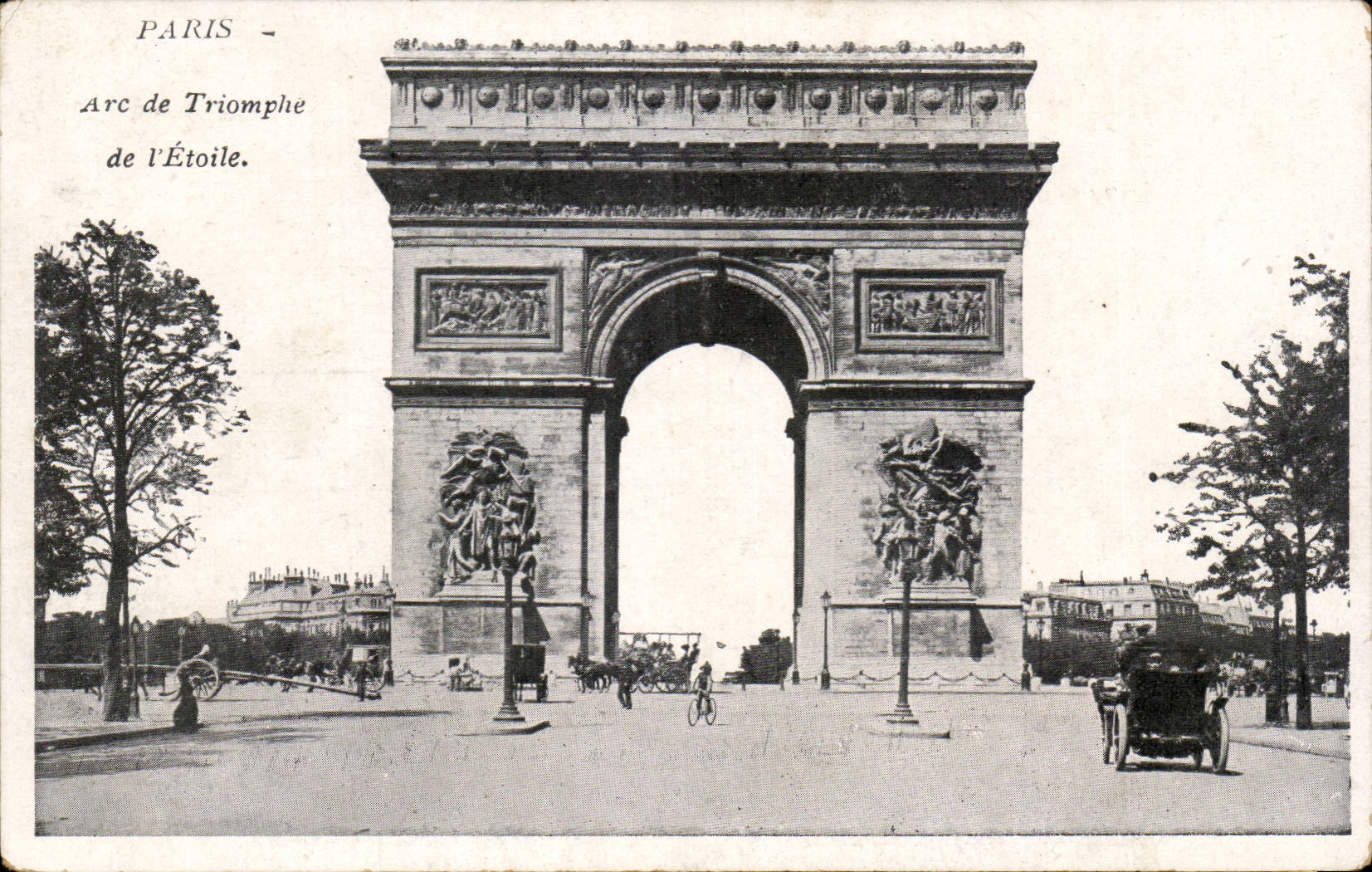 Paris CPA Arc de Triomphe de l'Etoile