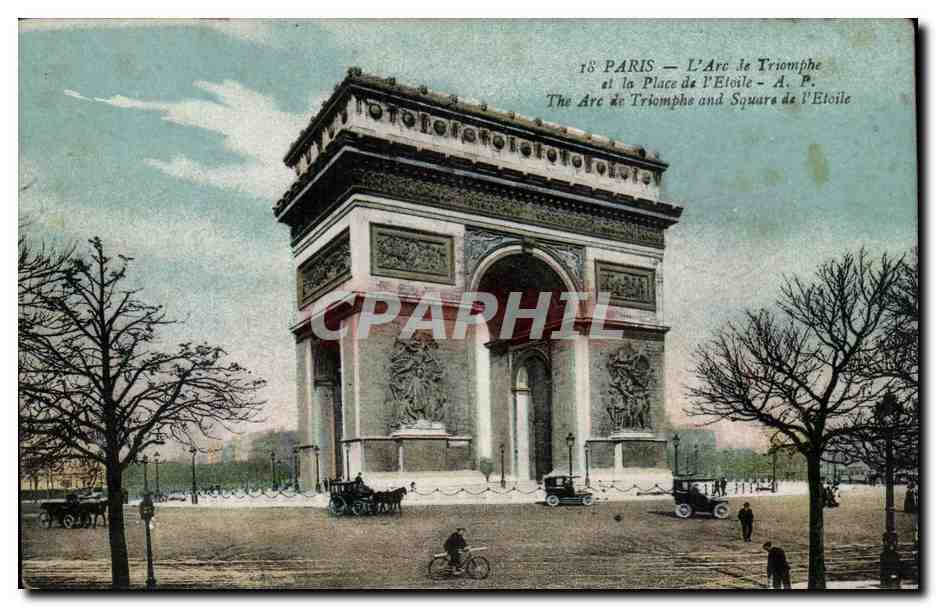 Paris CPA Arc de Triomphe de l'Etoile 