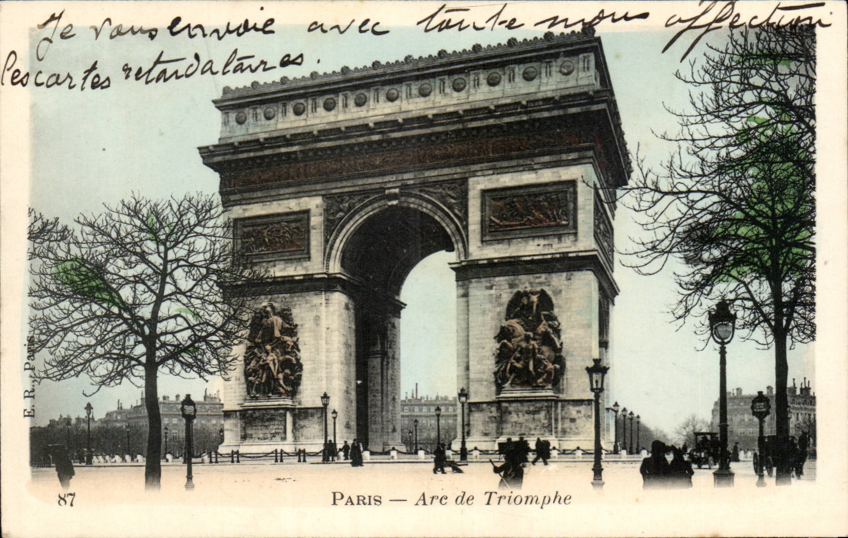 Paris CPA Arc de Triomphe de l'Etoile 