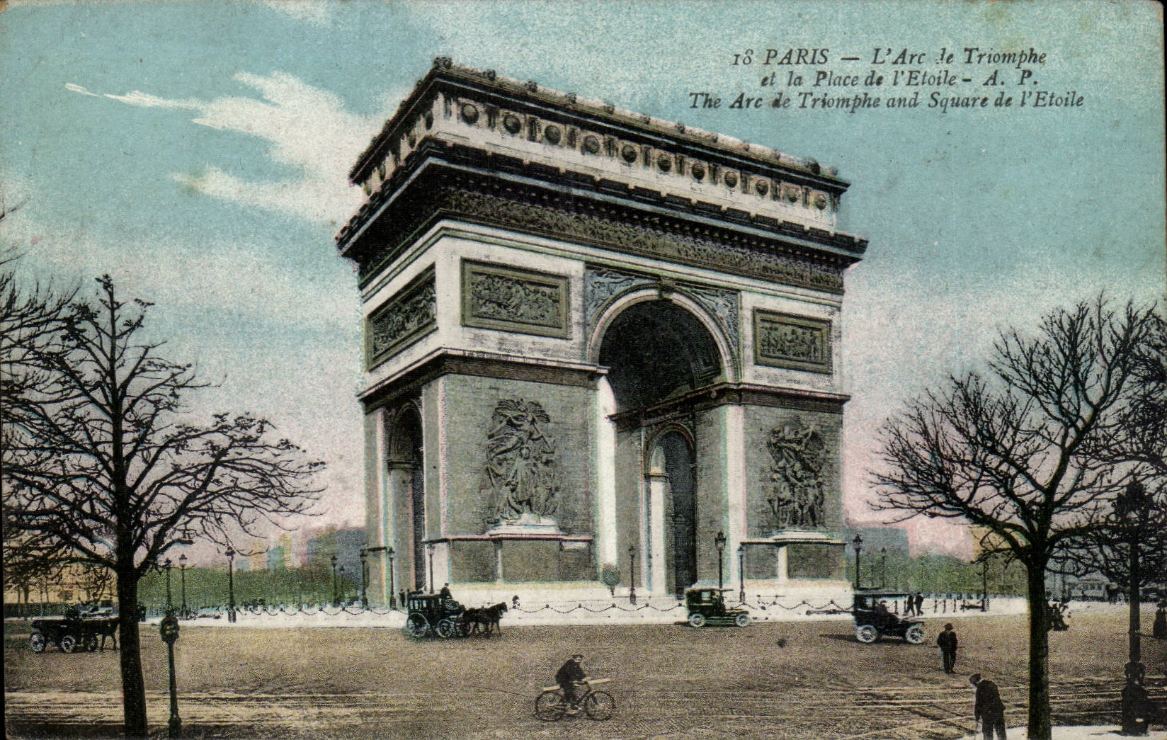 Paris CPA Arc de Triomphe de l'Etoile 