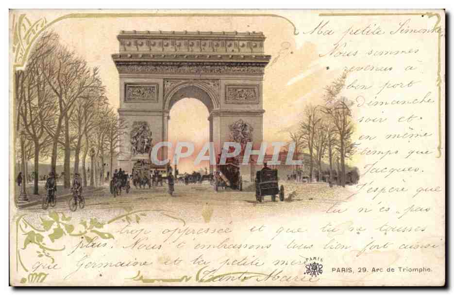 Parigi — Arco di Trionfo — editore Parigi, n° 29