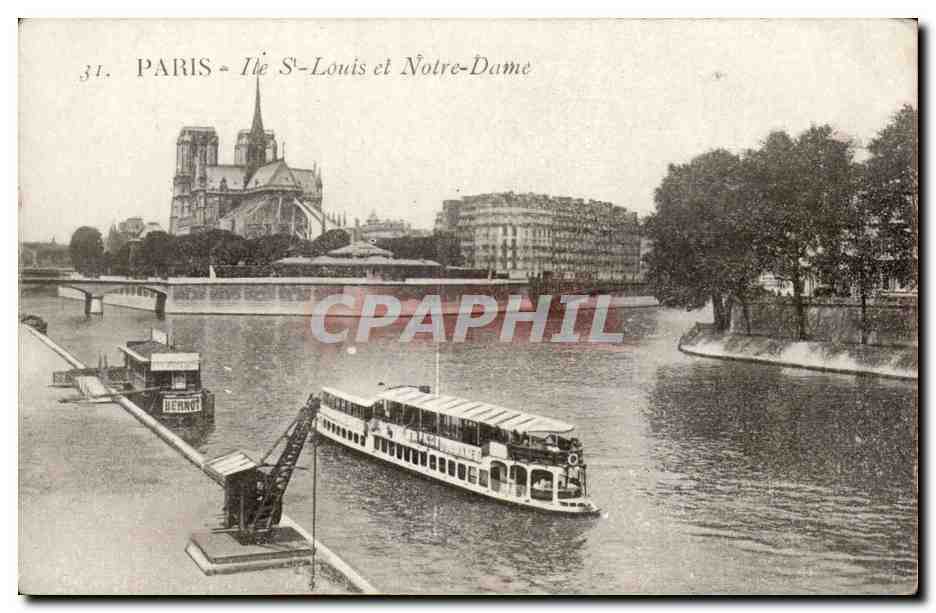 Paris CPA Ile St Louis et Notre Dame