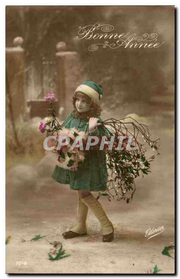 CPA Fantaisie Enfant Bonne Annee