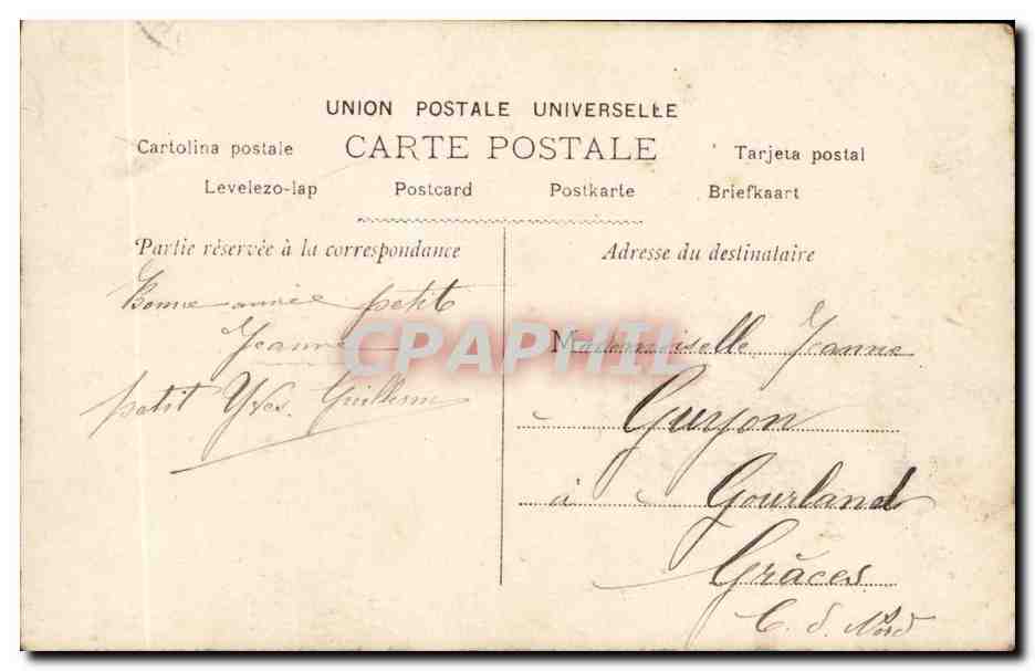 CPA Enfant Bonne annee Garcon — Rückseite