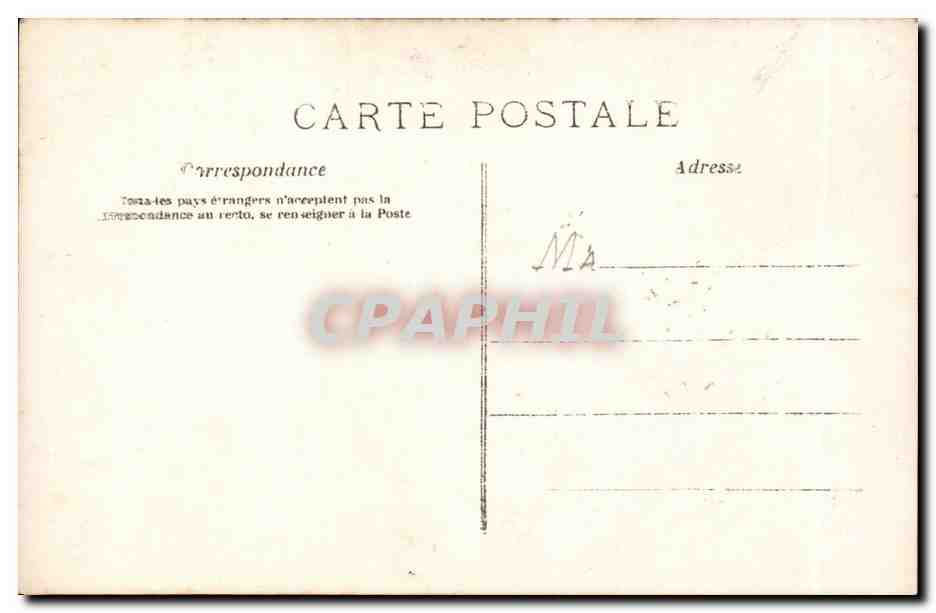 CPA Fantaisie Femme 1er avril — Verso