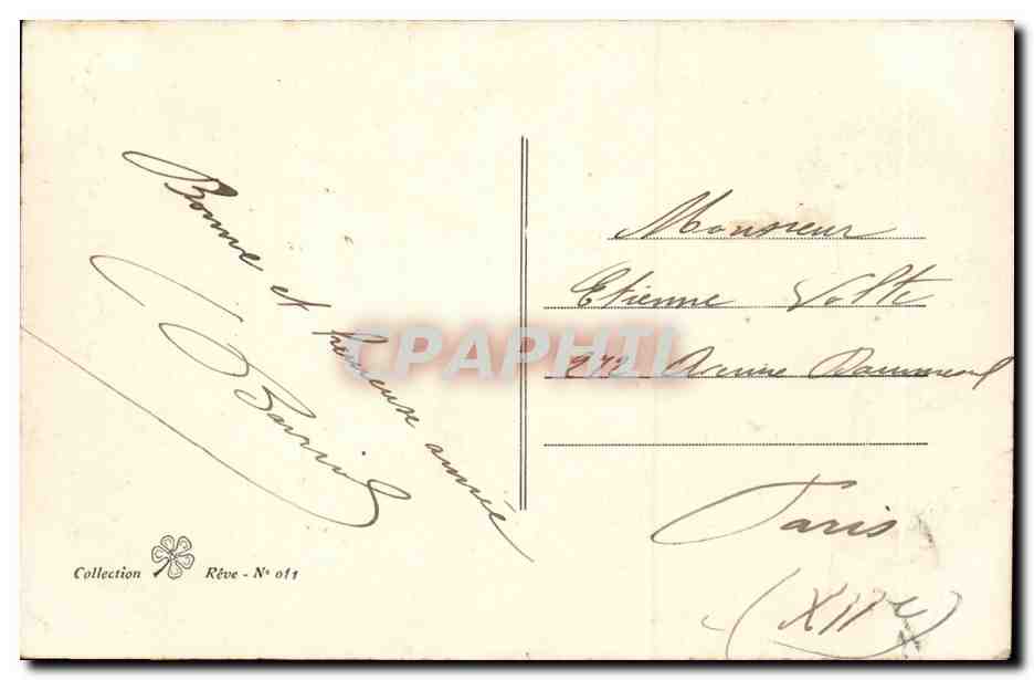 CPA Fantaisie Heureuse Annee  — Verso