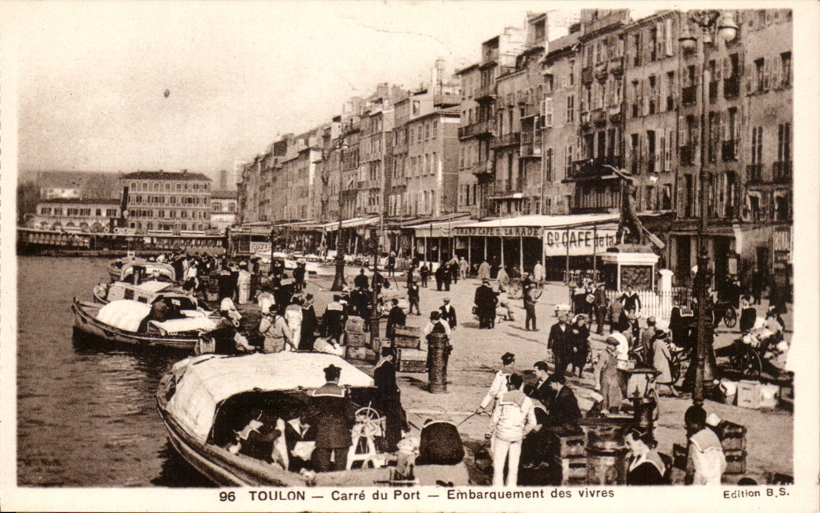 TOULON — Carré du Port — Embarquement des vivres — Edition B.S.