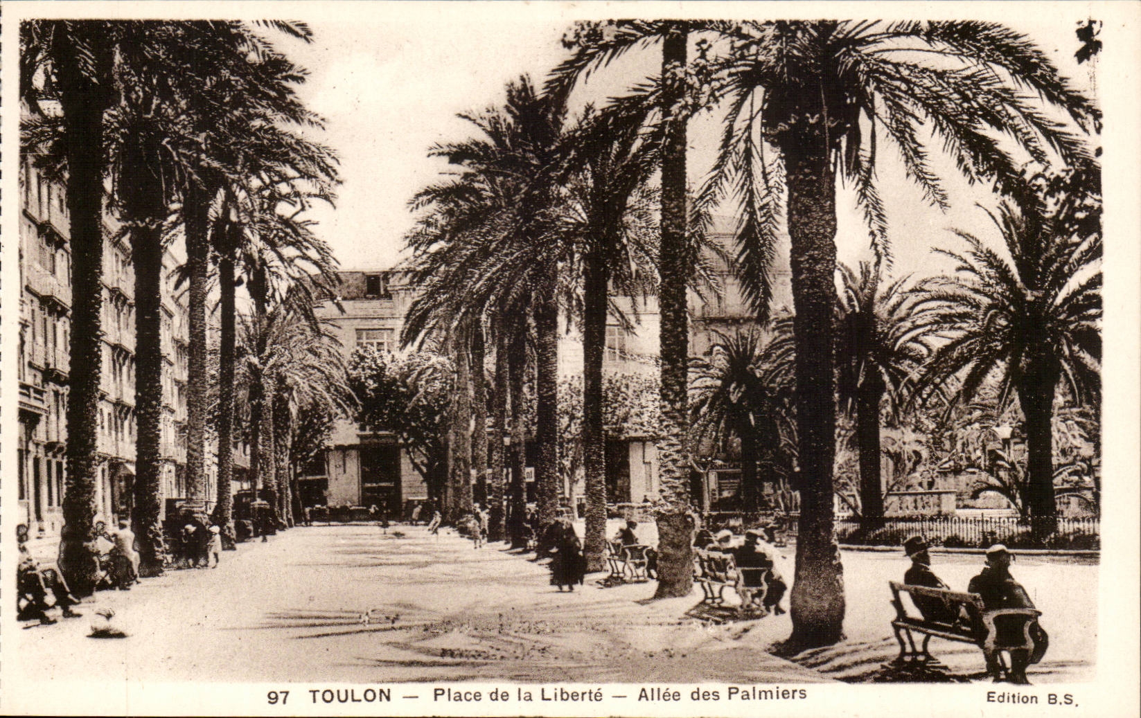 Toulon - Place de la Liberte - Allee des Plamiers - CPA 