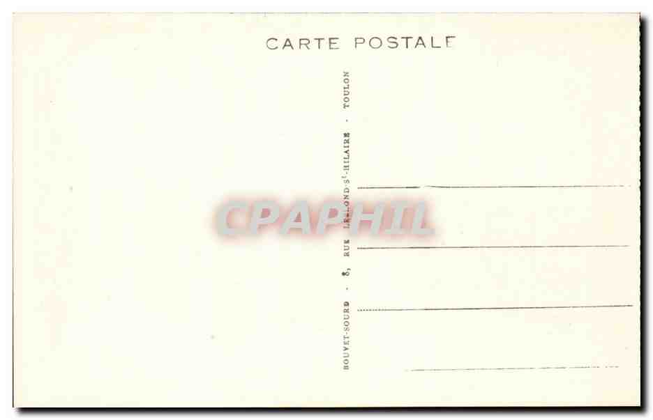 Toulon - Place de la Liberte - Allee des Plamiers - CPA  — Verso