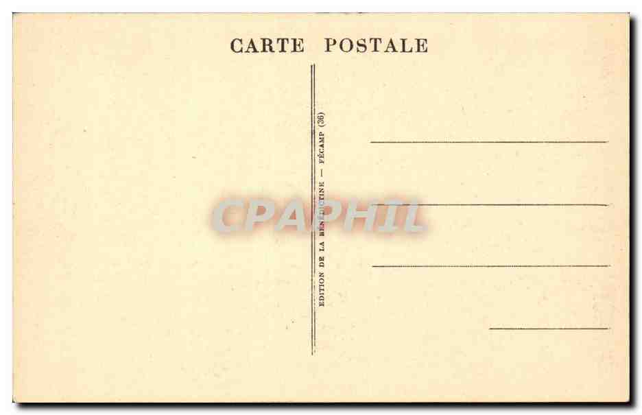 Fecamp - La Benedictine - La Salle d'Etiquetage - Usine - Ouvrier - CPA  — Rückseite
