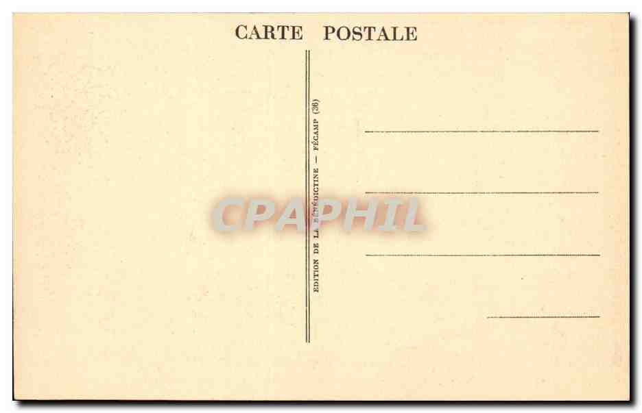 Fecamp - La Benedictine - Musee - La Salle des Abbes - CPA  — Rückseite
