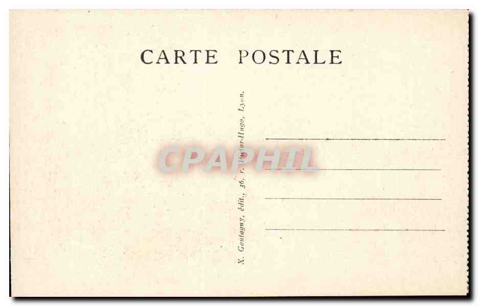 Lyon - Gare de Perrache - CPA  — Rückseite