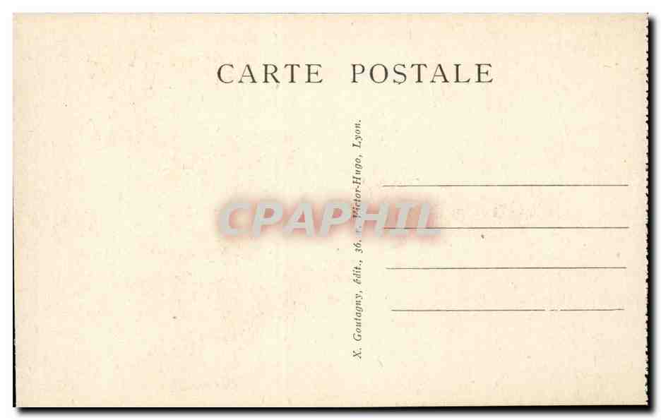Lyon - Place Carnot - Statue de la Republique - CPA  — Rückseite