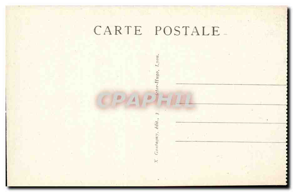 Lyon - Rue Victor Hugo dans le Monument Carnot - CPA  — Verso