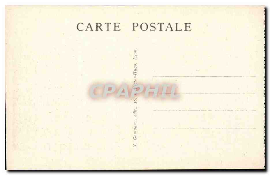 Lyon - Place Belecour et Eglise de la Charite - CPA  — Verso