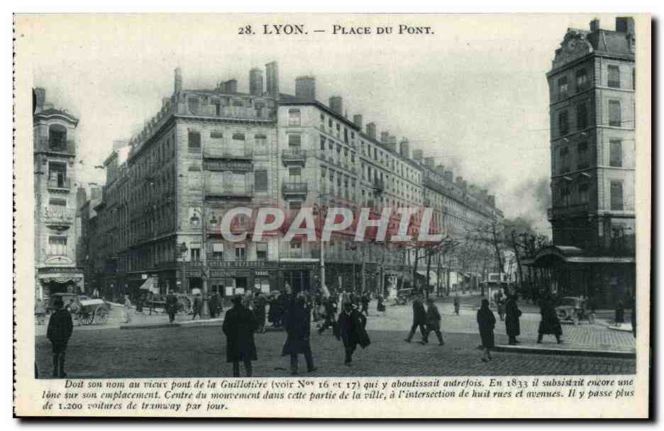 Lyon - Place du Pont - CPA 