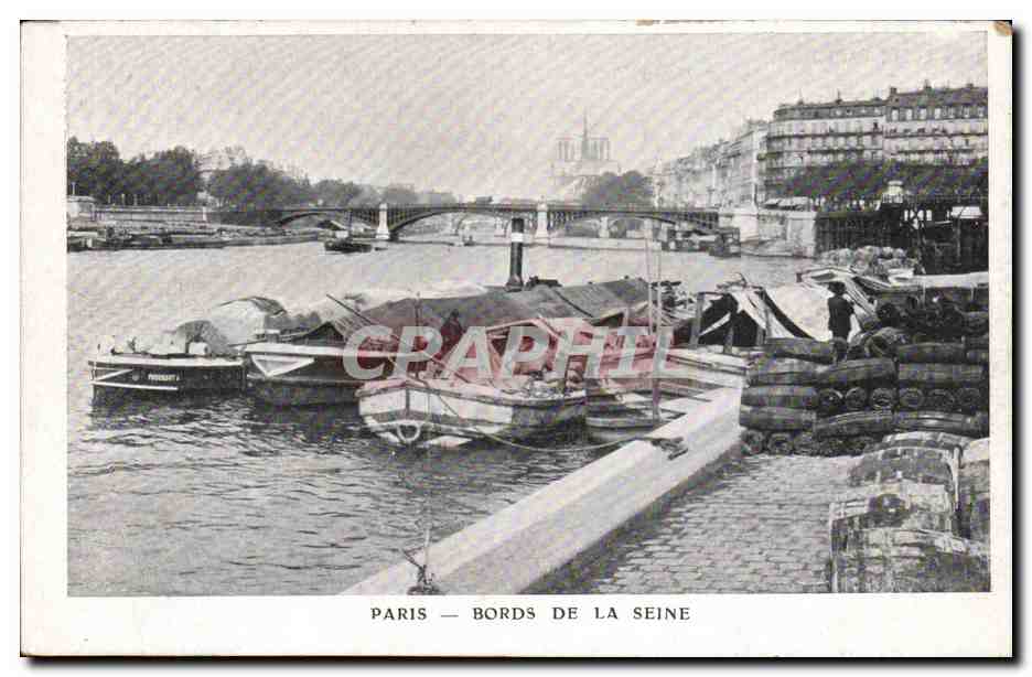 Paris - 1 - Bords de la Seine - CPA 