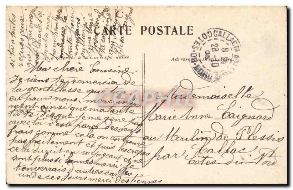 Paris - 8 - La Gare St Lazare - CPA  — Verso