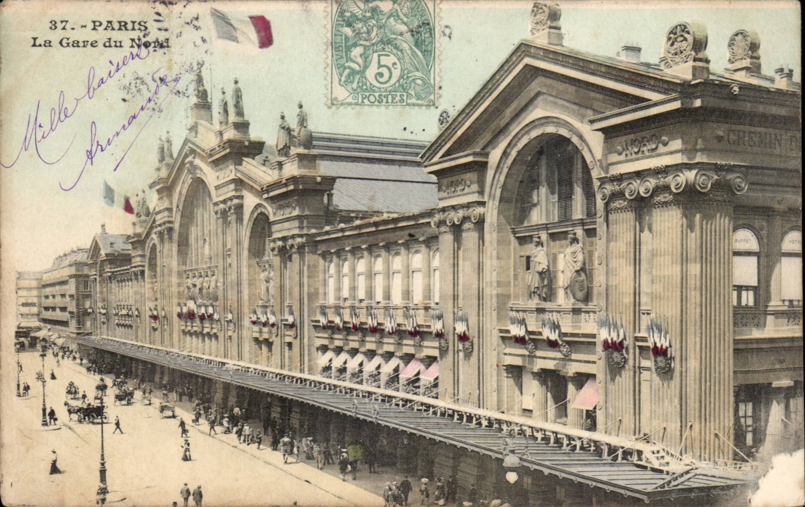 Paris - 10 - La Gare du Nord - CPA 