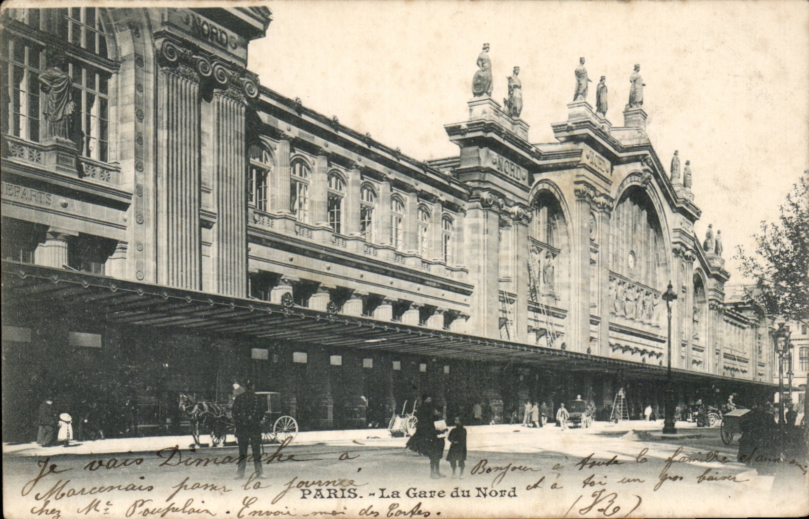 Paris - 10 - La Gare du Nord - Caleche - Enfant - CPA 