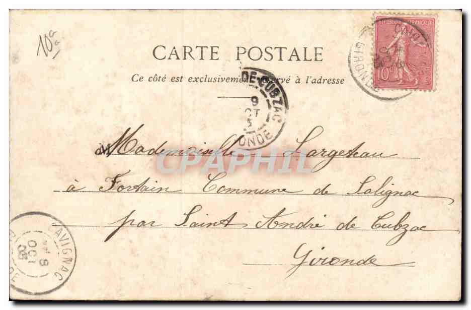 Paris - 10 - La Gare du Nord - Caleche - Enfant - CPA  — Verso
