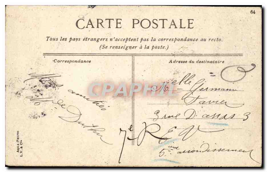 Paris - Avenue de l'observatoire Luxembourg - CPA  — Rückseite