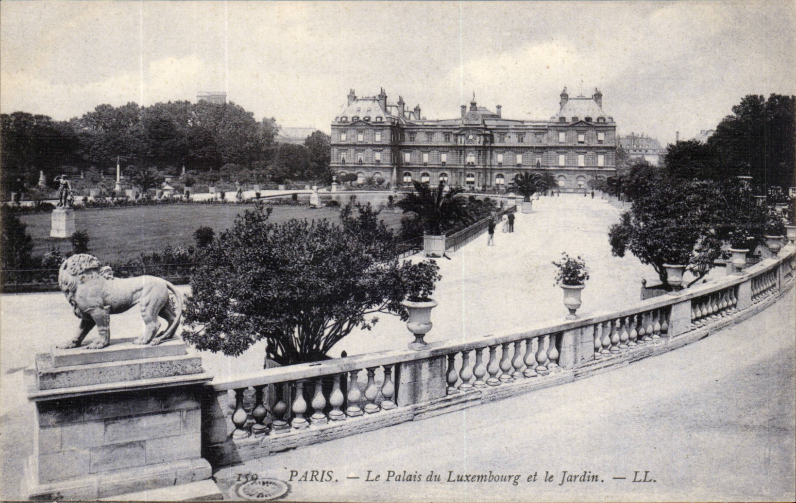 Paris - 6 - Le Palais du Luxembourg et le Jardin - Lion - CPA 