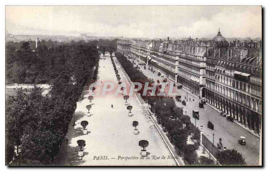 Paris - 1 - Perspective de la Rue du Rivoli - CPA 