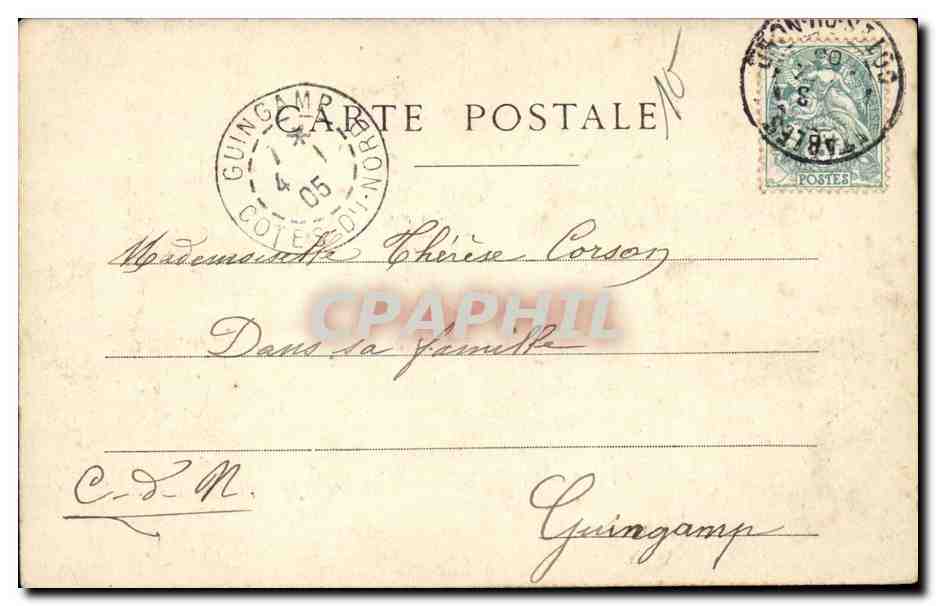 Anniversaire — trèfles — éditeur OUCHIN — Rückseite