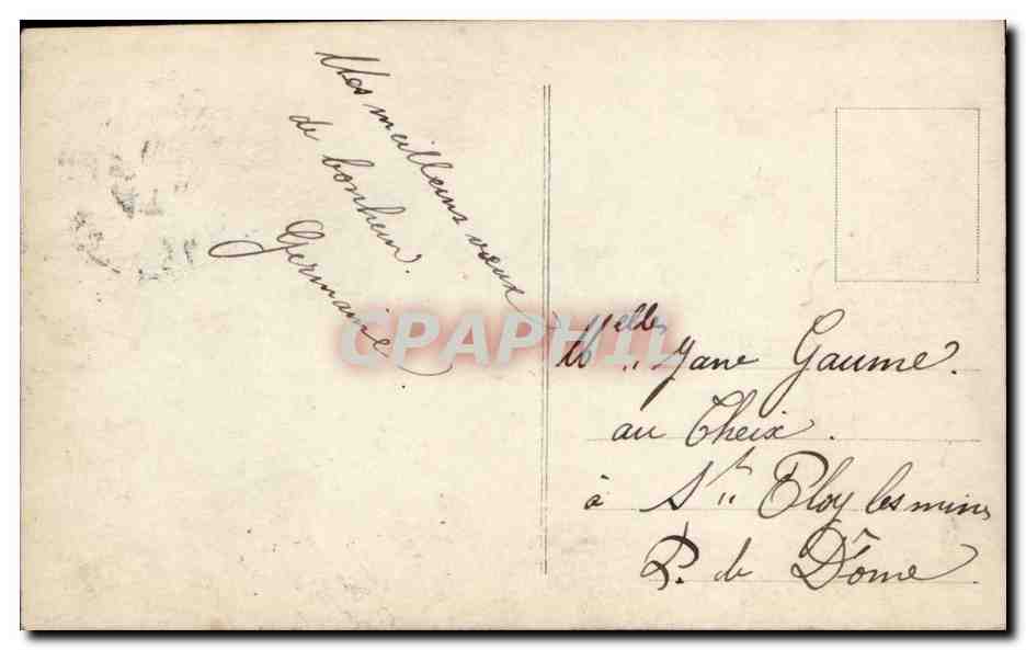 Jeune femme en robe fleurie — 'Bonne' — E.L.A. n°1079 — Reverso