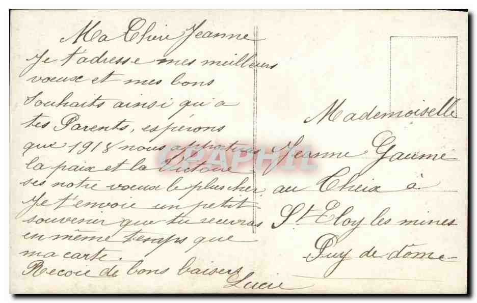 Fantaisie - Enfant - Sweet little girl with flowers - Bonne Anne - CPA  — Rückseite