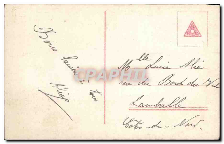 Fantaisie - Femme - Woman in clown suit with red tint - CPA  — Rückseite