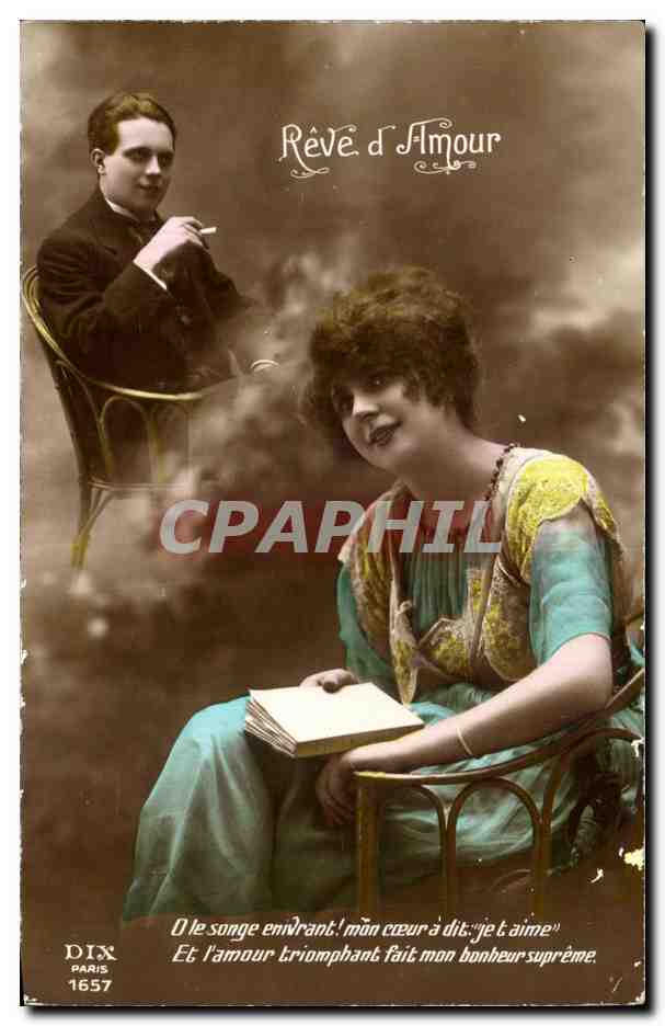 Fantaisie - Femme - Reve d'Amour - CPA 