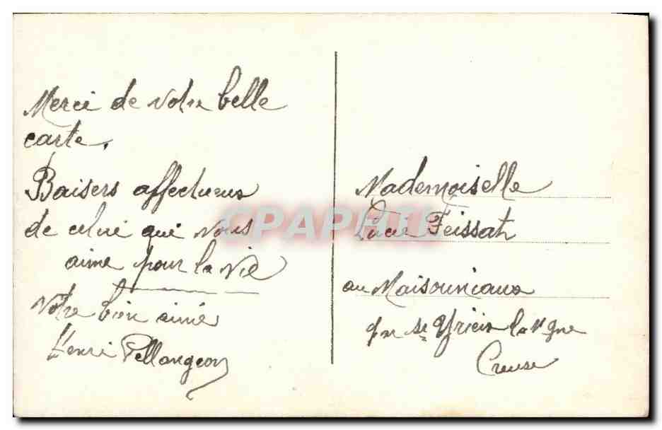 Fantaisie - Femme - Reve d'Amour - CPA  — Rückseite