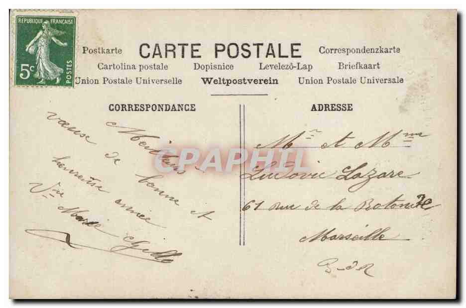 Fantaisie - Couple - Happy Couple with flowers - CPA  — Rückseite