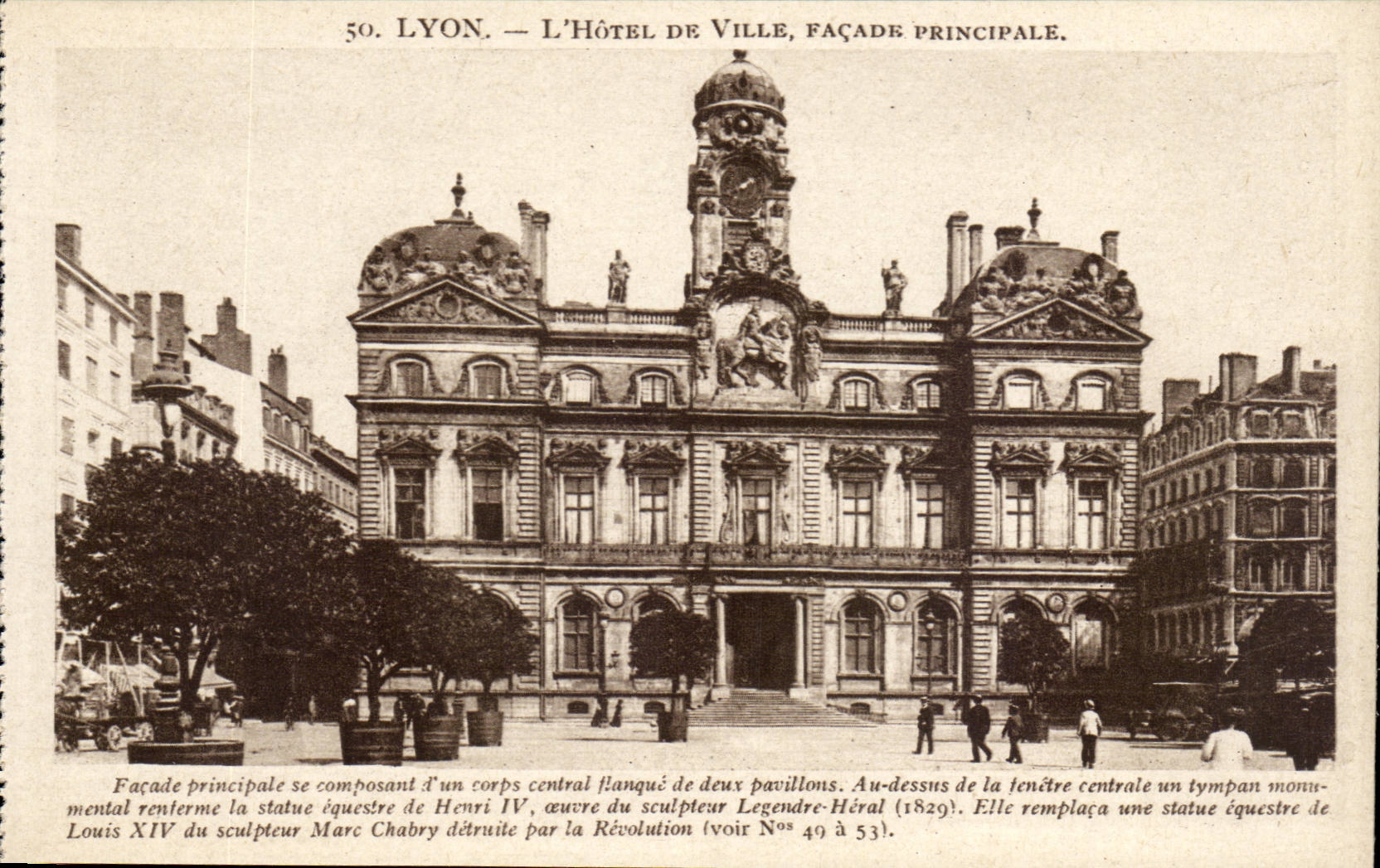Lyon - L'Hotel de Vile - CPA 