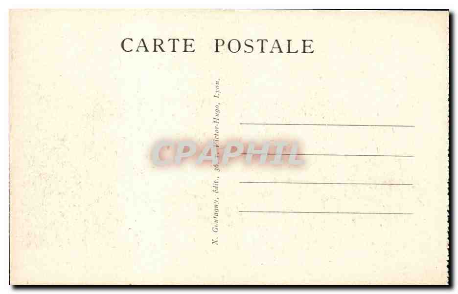 Lyon - L'Hotel de Vile - CPA  — Rückseite