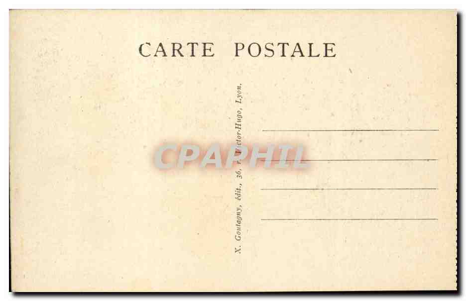 Lyon - Vue Generale sur Bellecour - CPA  — Verso