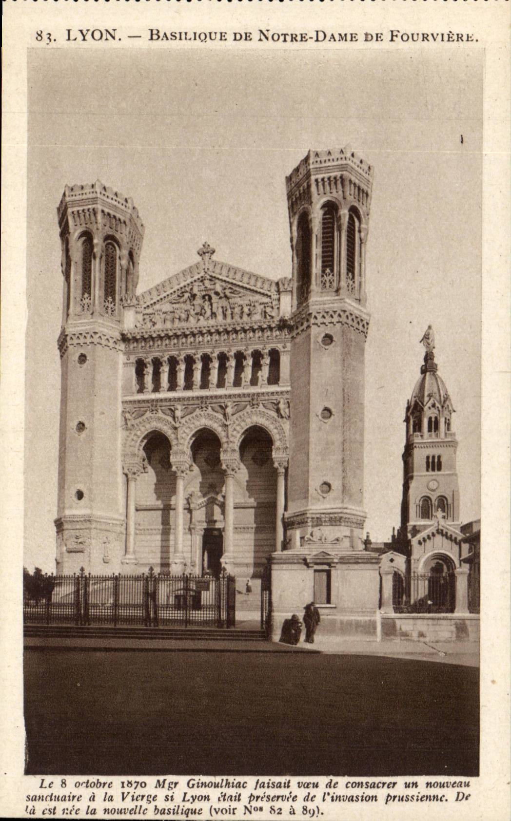 Lyon - Basilique de Notre Dame de Fourviere - CPA 