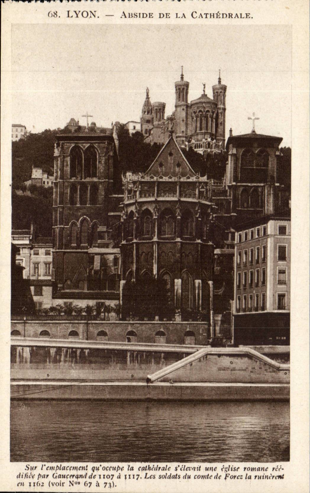 Lyon - Abside de la Cathedrale - CPA 