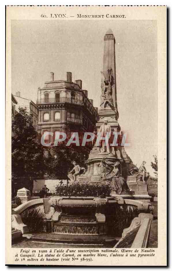 Lyon - Monument Carnot - CPA 