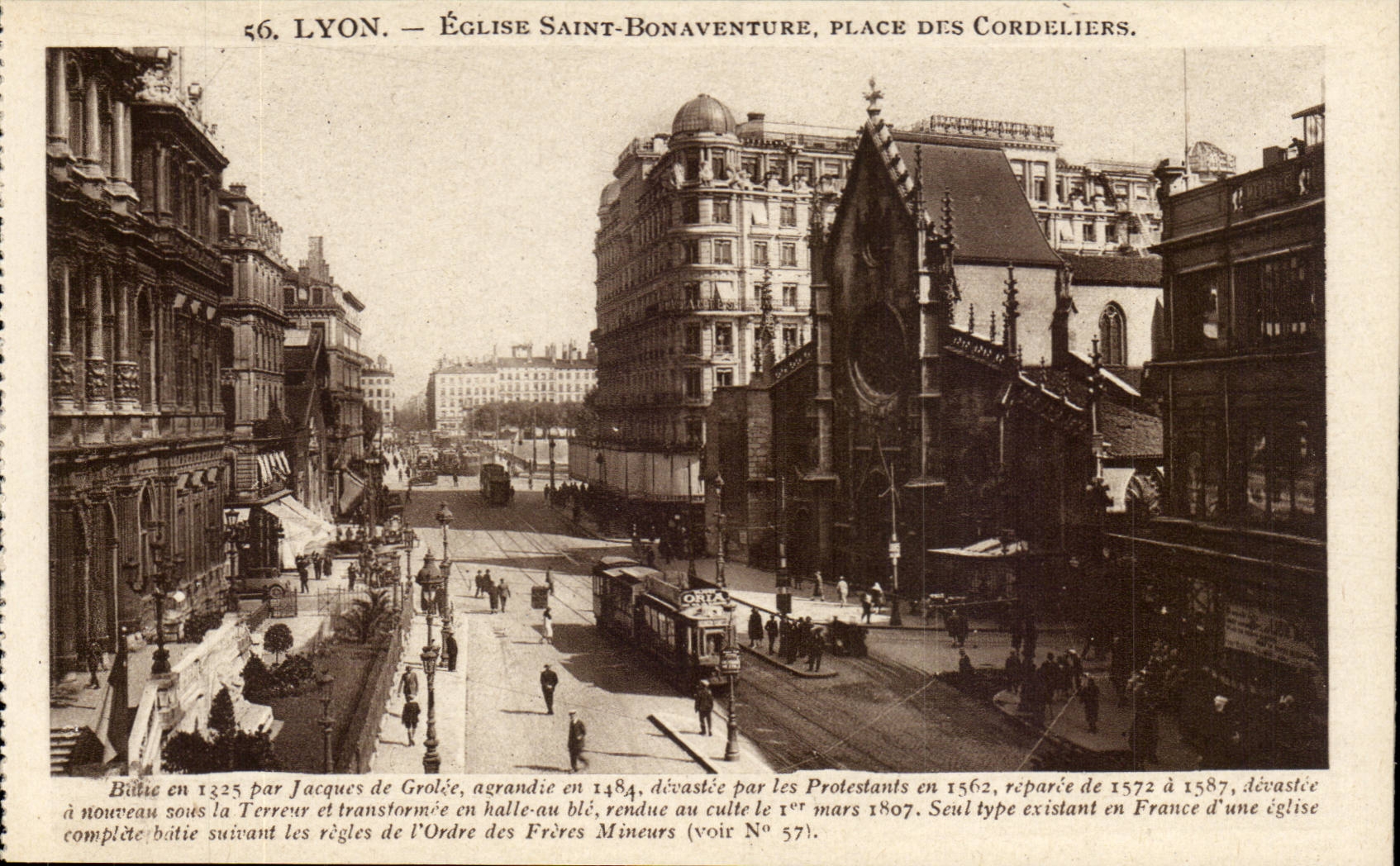 Lyon - Eglise Saint Bonaventure - Place des Cordeliers - CPA 