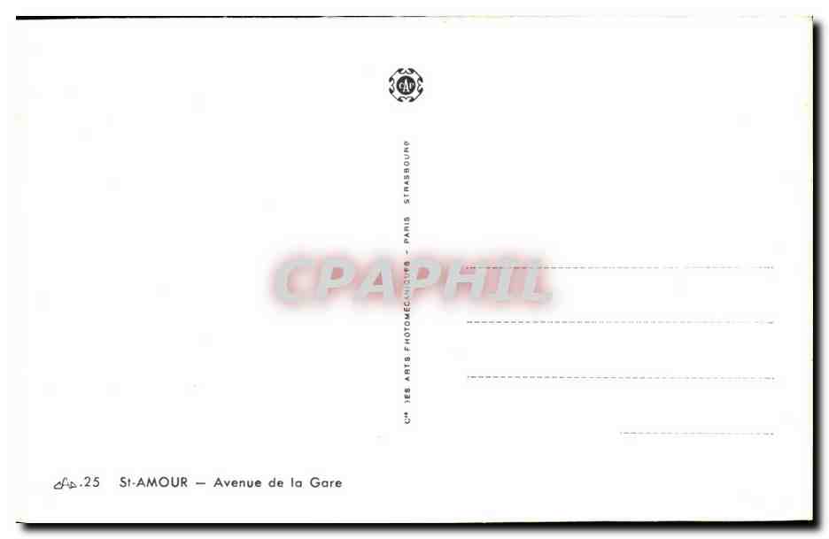 St Amour - Avenue de la Gare - CPA  — Rückseite