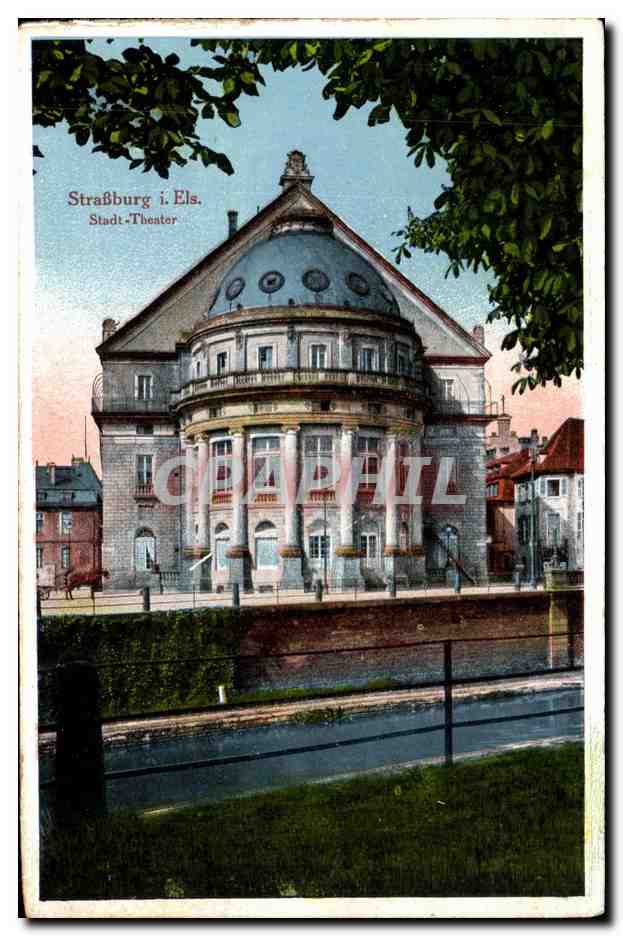 Strasbourg - Strassburg - Stadt Theatre CPA 