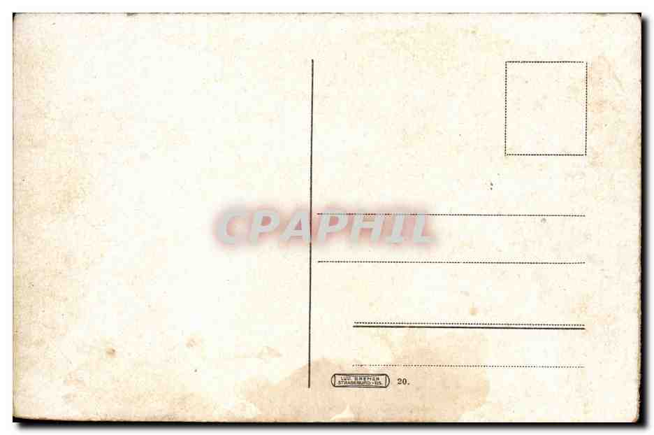 Strasbourg - Strassburg - Stadt Theatre CPA  — Verso
