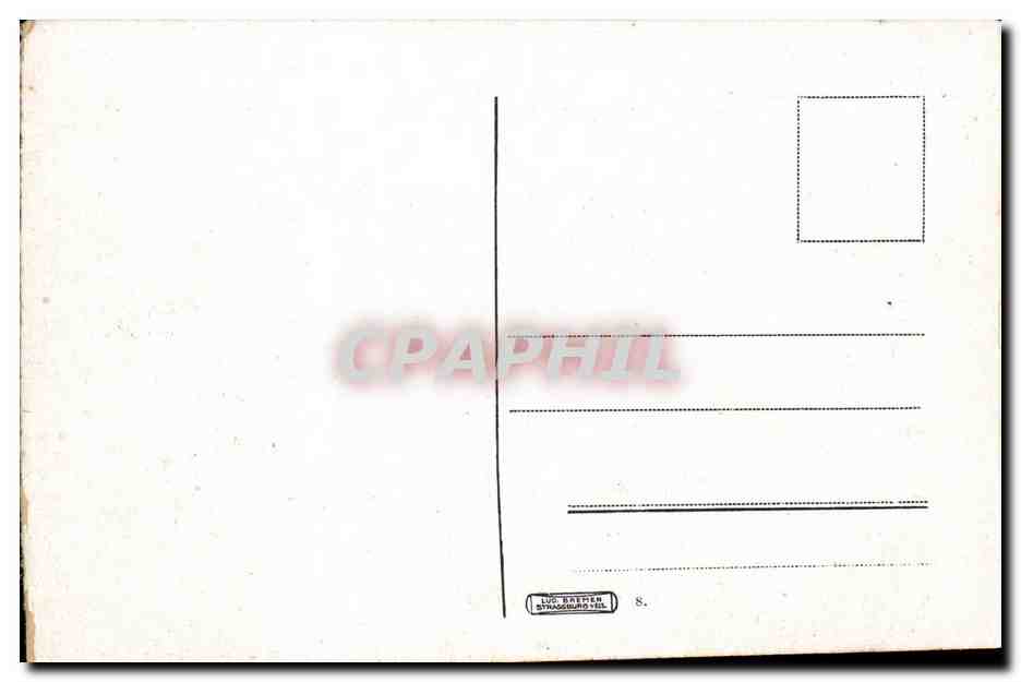 Strasbourg - Strassburg - Alt Stasbourg - An den gedeckten bruecken - CPA  — Verso