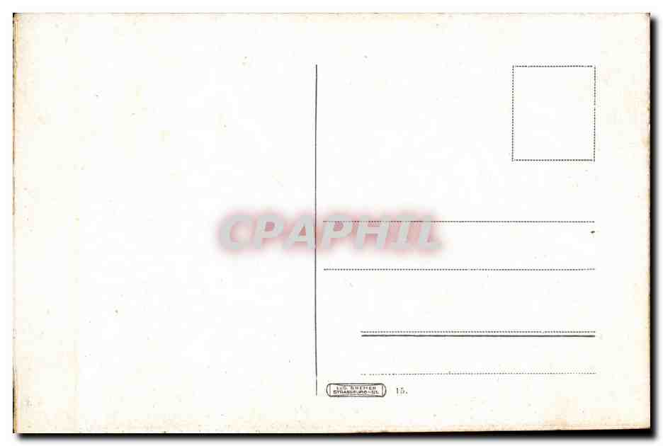 Strasbourg - Strassburg - Am Lezay Marnesia Staden CPA  — Verso