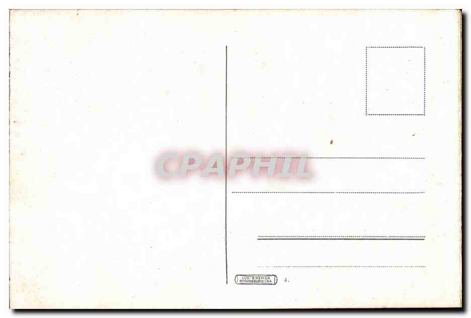 Strasbourg - Strassburg - Gutenbergplatz CPA  — Verso